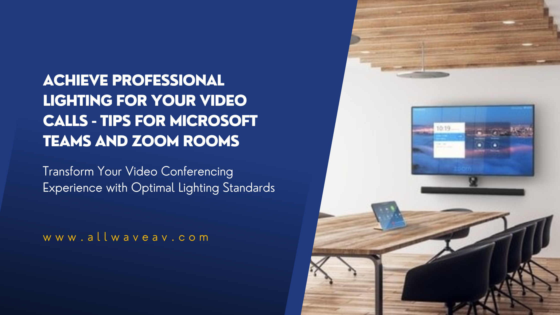 Optimal lighting setup for video conferencing