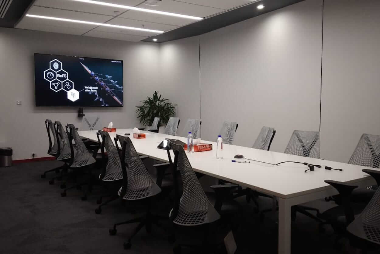 communication for networking company was streamlined using modern AV and UC tools, improving team collaboration and connectivity.